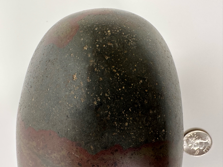 Beautiful Shiva Lingam Healing Stone From The Narmada River In India 2,384g [Photo 7]
