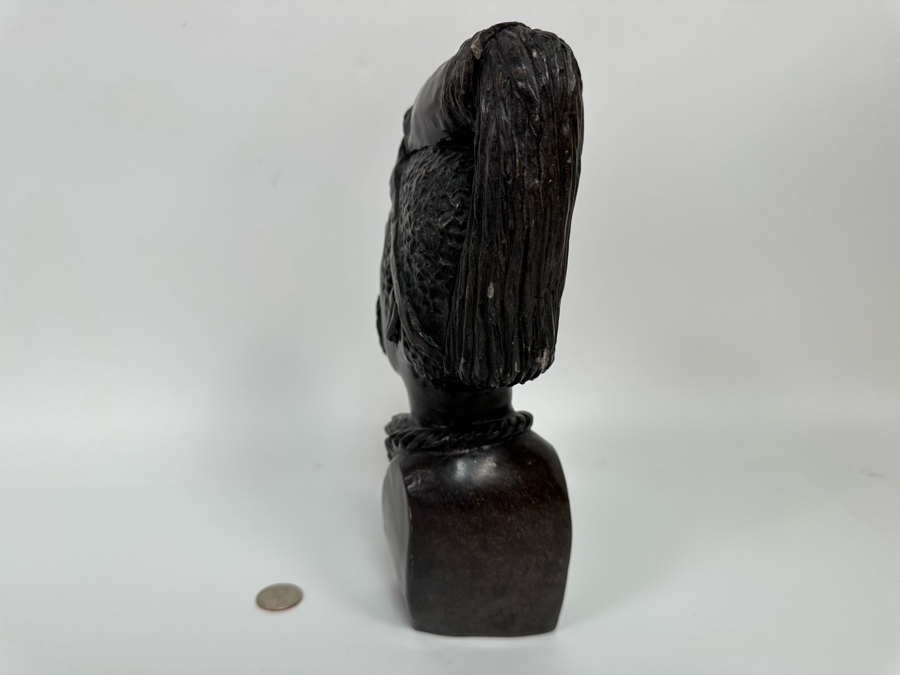 Vintage Caleb Samhere Carved Stone Shona Sculpture From Zimbabwe Africa 3W X 6.5D X 10.5H [Photo 10]