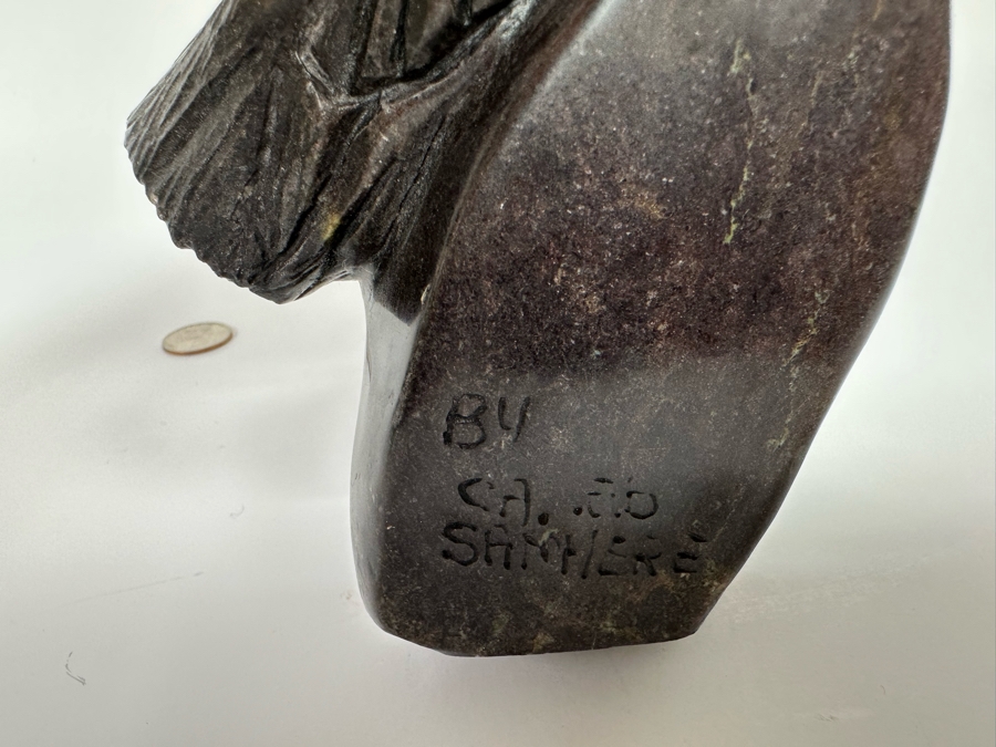 Vintage Caleb Samhere Carved Stone Shona Sculpture From Zimbabwe Africa 3W X 6.5D X 10.5H [Photo 14]