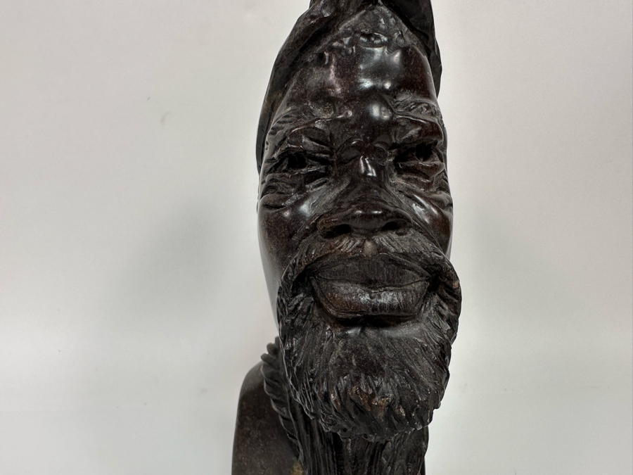Vintage Caleb Samhere Carved Stone Shona Sculpture From Zimbabwe Africa 3W X 6.5D X 10.5H [Photo 2]