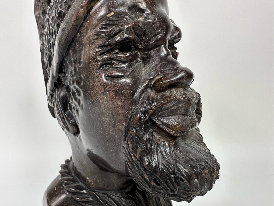 Vintage Caleb Samhere Carved Stone Shona Sculpture From Zimbabwe Africa 3W X 6.5D X 10.5H [Photo 8]