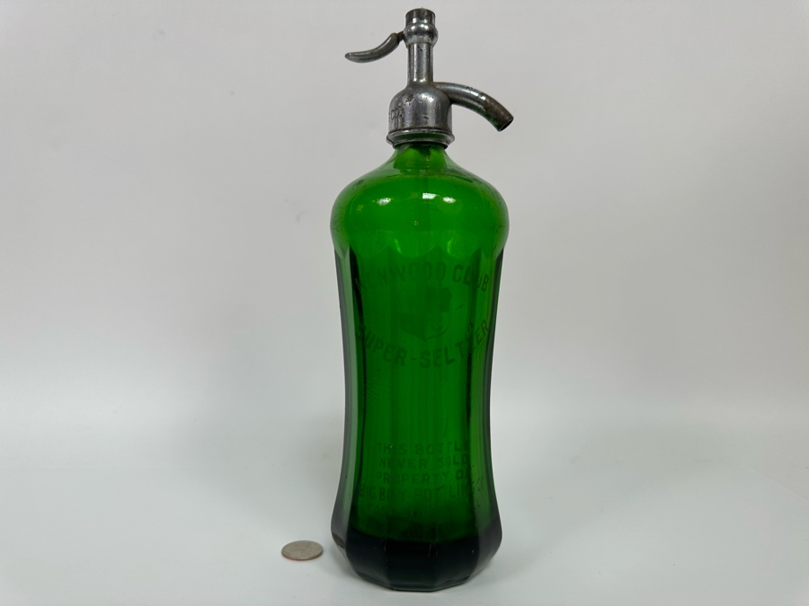 Vintage Green Kenwood Club Super Seltzer Bottle 12H [Photo 3]