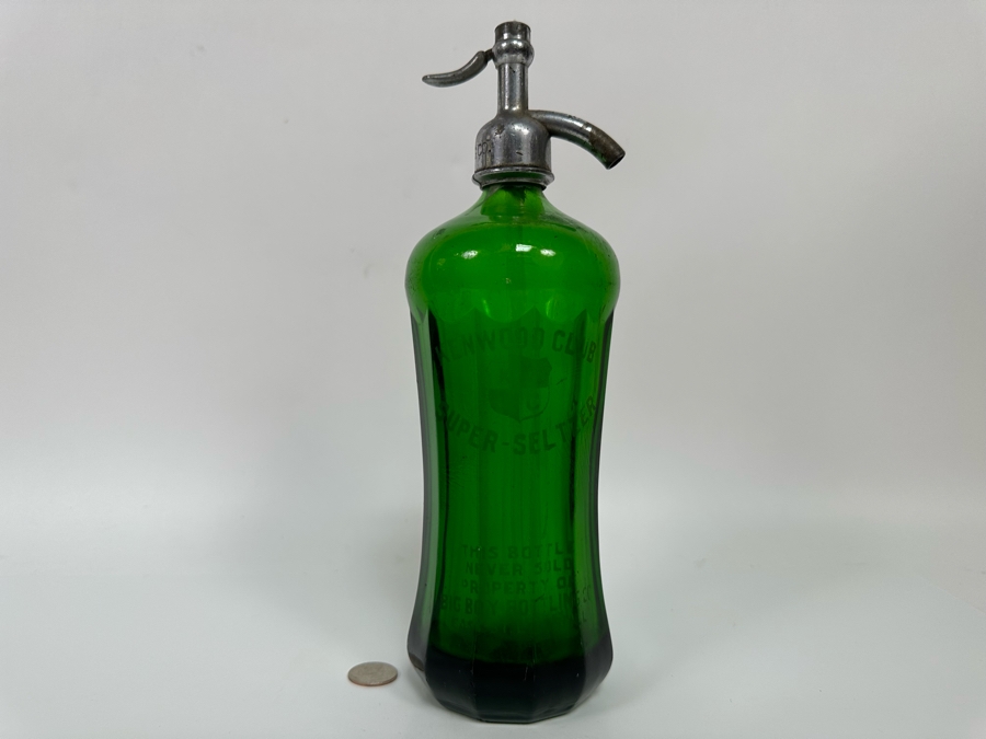 Vintage Green Kenwood Club Super Seltzer Bottle 12H [Photo 2]