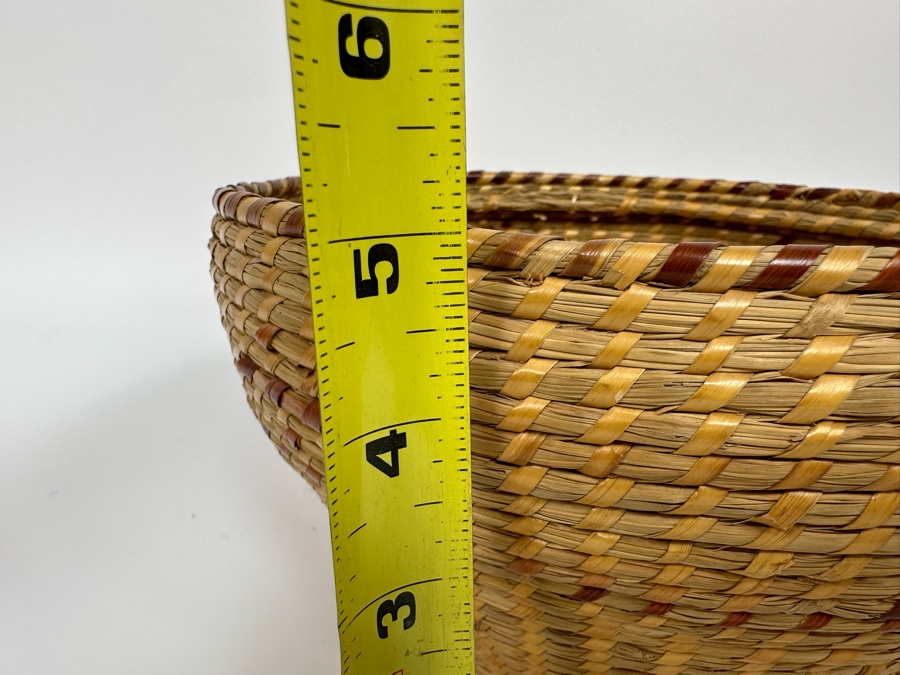Vintage Hand Made Woven Basket 10W X 5H [Photo 8]