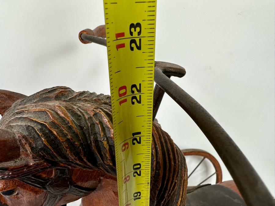 Wooden And Metal Decorative Horse Child's Tricycle Pedal Toy 22W X 13D X 22H [Photo 13]