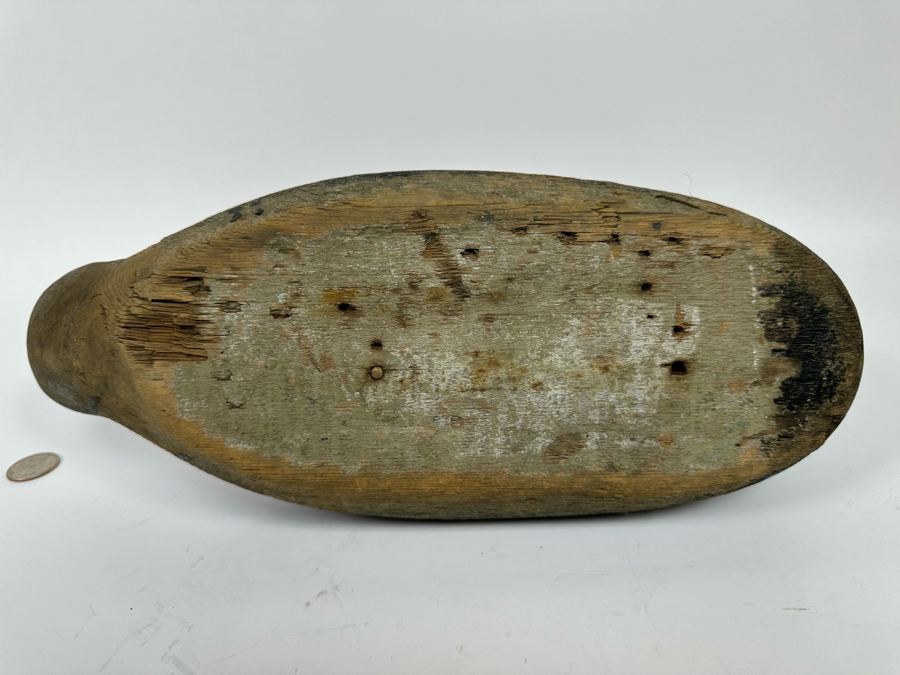 Antique Carved Wooden Duck Decoy 14W X 5D X 7H [Photo 7]