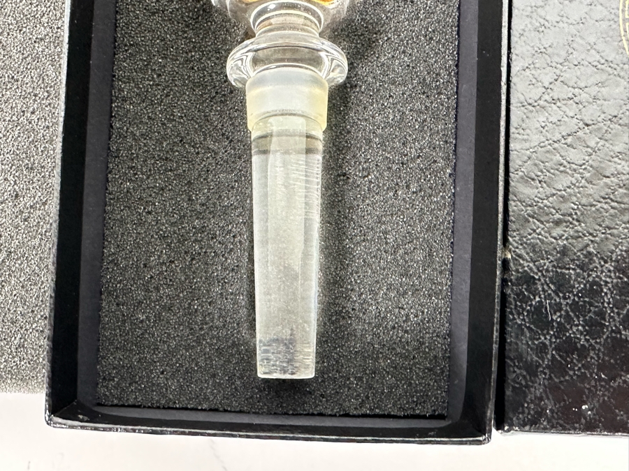 Versace For Rosenthal Crystal Bottle Stopper With Box [Photo 5]