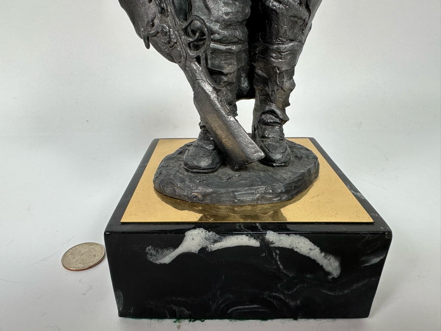 Michael Ricker Limited Edition Pewter Sculpture Titled Mountain Man Signed Ricker 1996 128/350 12H [Photo 6]