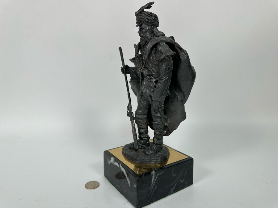 Michael Ricker Limited Edition Pewter Sculpture Titled Mountain Man Signed Ricker 1996 128/350 12H [Photo 7]