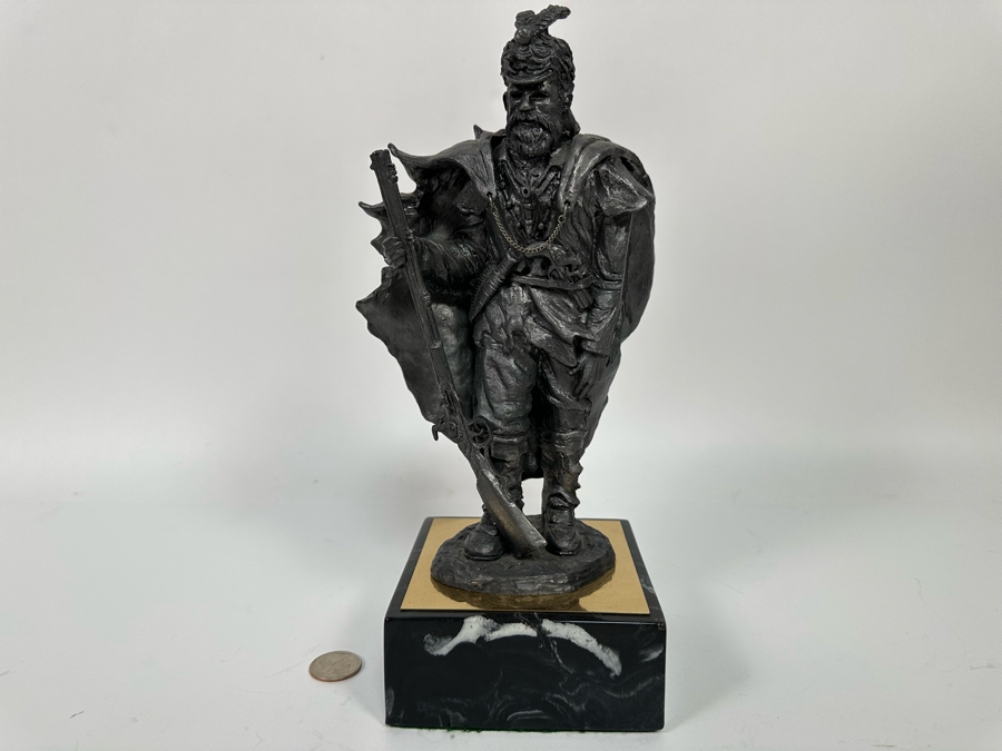 Michael Ricker Limited Edition Pewter Sculpture Titled Mountain Man Signed Ricker 1996 128/350 12H [Photo 3]