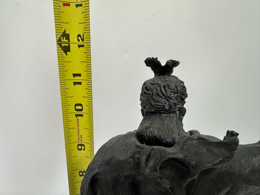 Michael Ricker Limited Edition Pewter Sculpture Titled Mountain Man Signed Ricker 1996 128/350 12H [Photo 11]