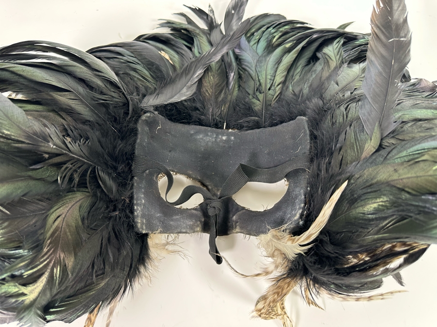 Handmade Feather Mask 21W X 16H [Photo 7]