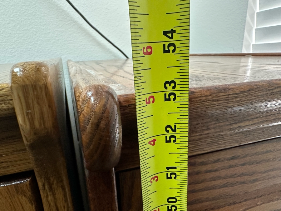 Pair Of Oak Vertical Filing Cabinets 53H [Photo 13]