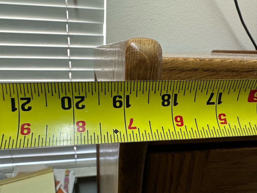 Pair Of Oak Vertical Filing Cabinets 53H [Photo 8]