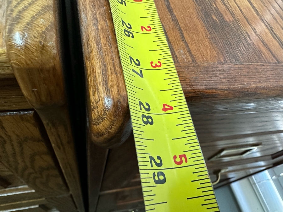 Pair Of Oak Vertical Filing Cabinets 53H [Photo 12]