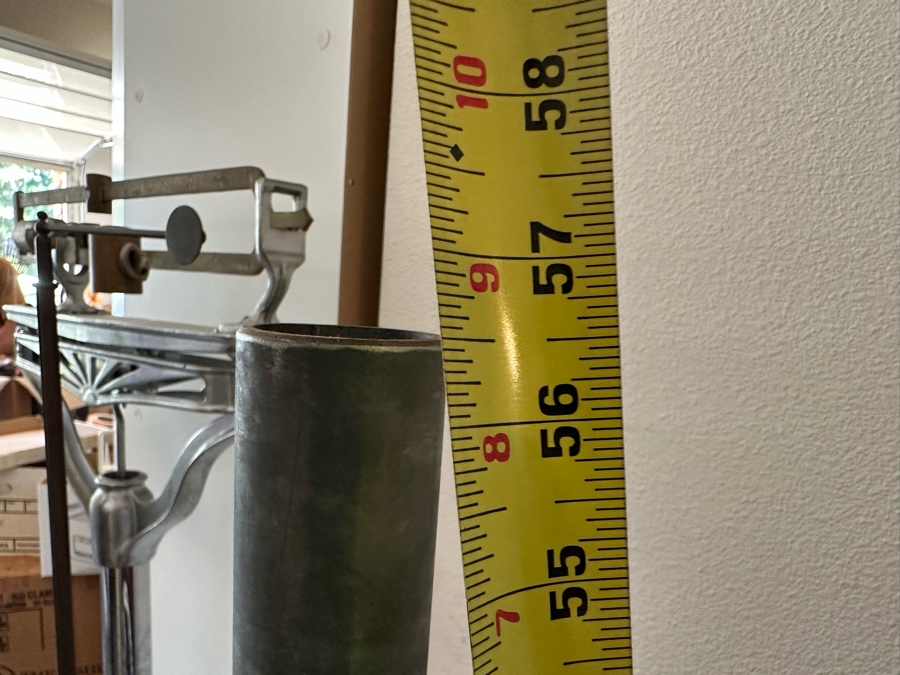 Uddeholm Sweden Competition Olympic Weights Bumper Plates With Metal Rack Plus Chrome Stand With Two 89” Long Aluminum Weight Bars And One Chrome Curling Bar [Photo 15]