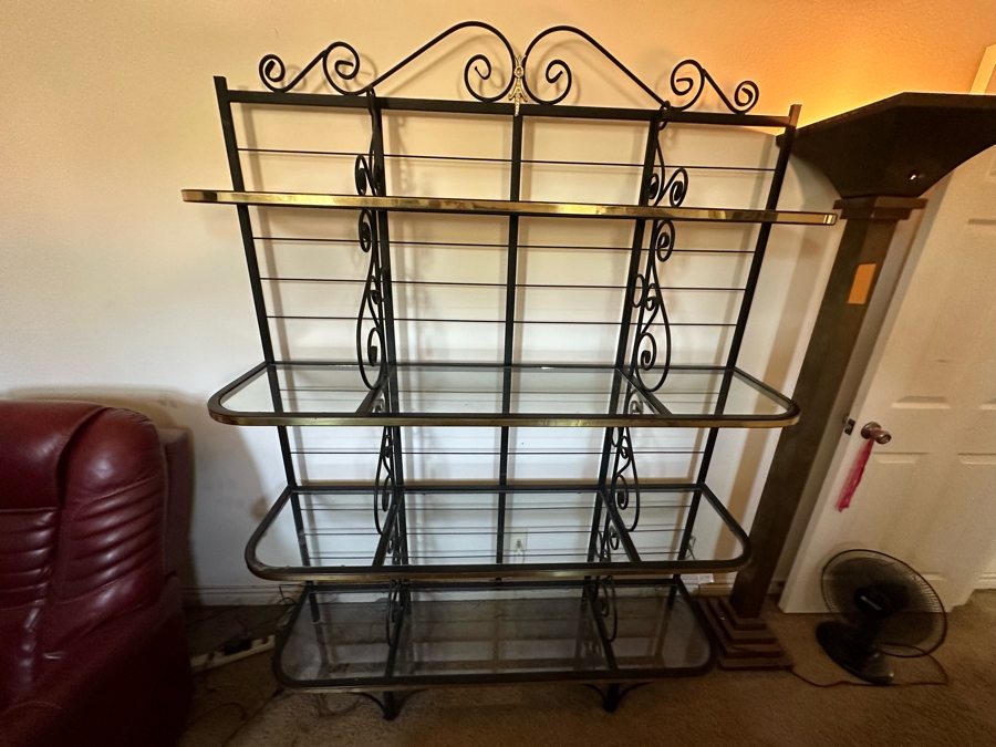 Vintage Metal Bakers Rack 60W X 15D X 78H [Photo 4]