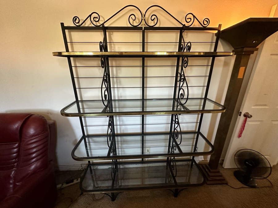 Vintage Metal Bakers Rack 60W X 15D X 78H [Photo 2]