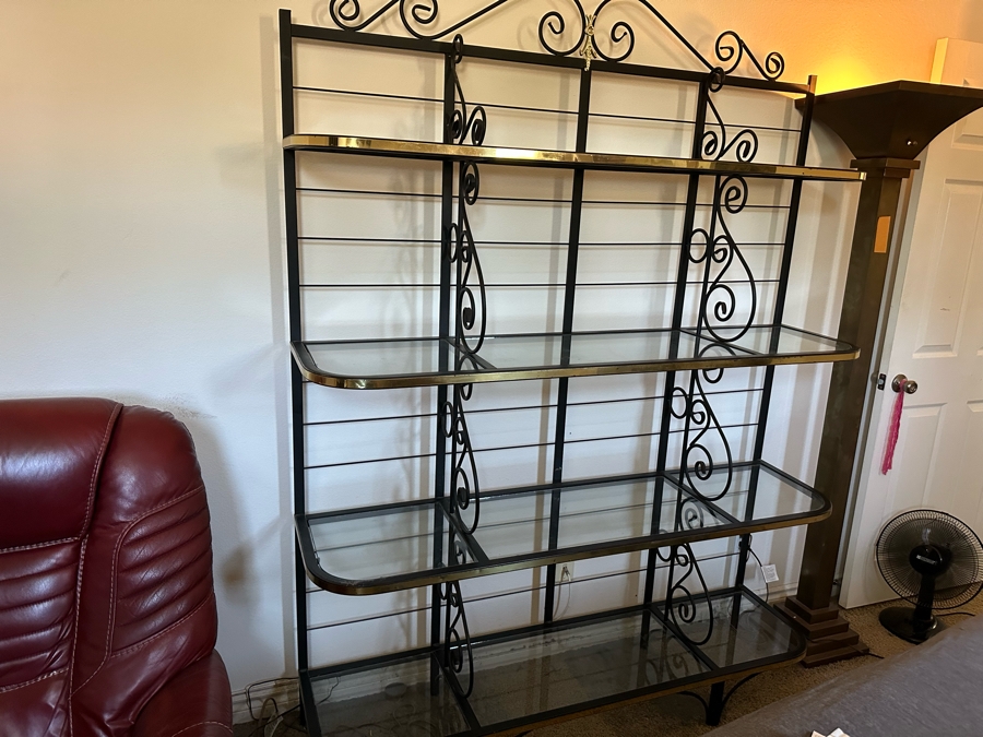 Vintage Metal Bakers Rack 60W X 15D X 78H [Photo 3]