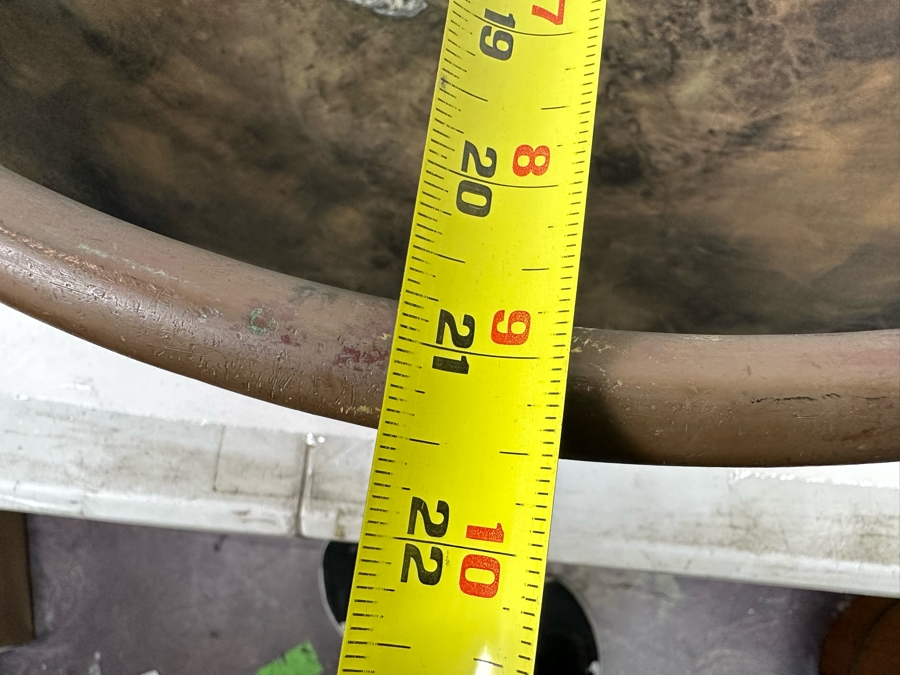 Antique Authentic Large Copper Candy Confectionery Making Cook Pot With Handles Heavy 28W X 21D X 10H [Photo 12]