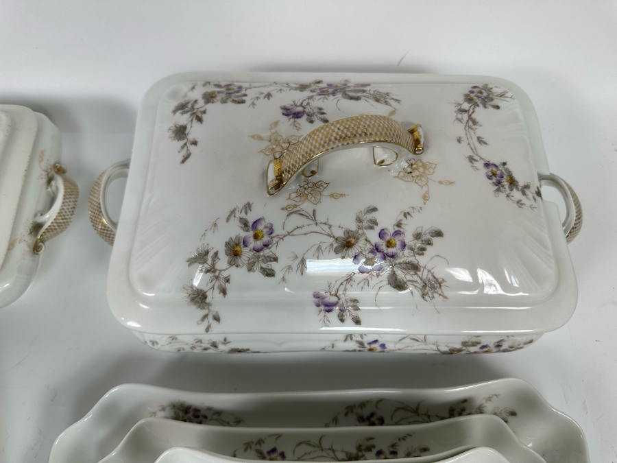 Last Minute Add - French Haviland Limoges China Set CFH GDM [Photo 8]