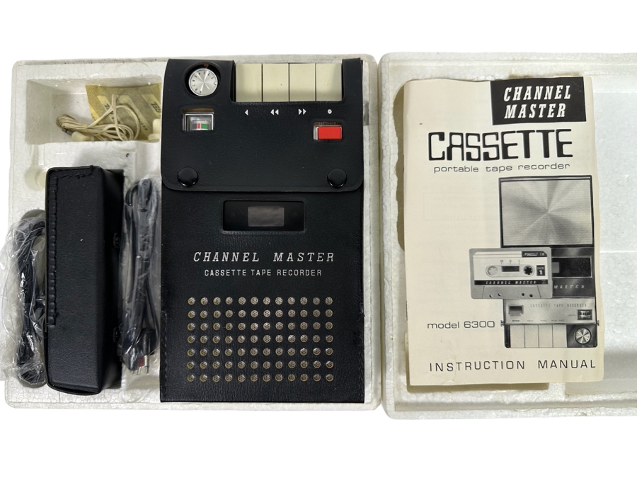 Last Minute Add - New Old Stock Channel Master Portable Cassette Tape Recorder Model 6300 [Photo 1]