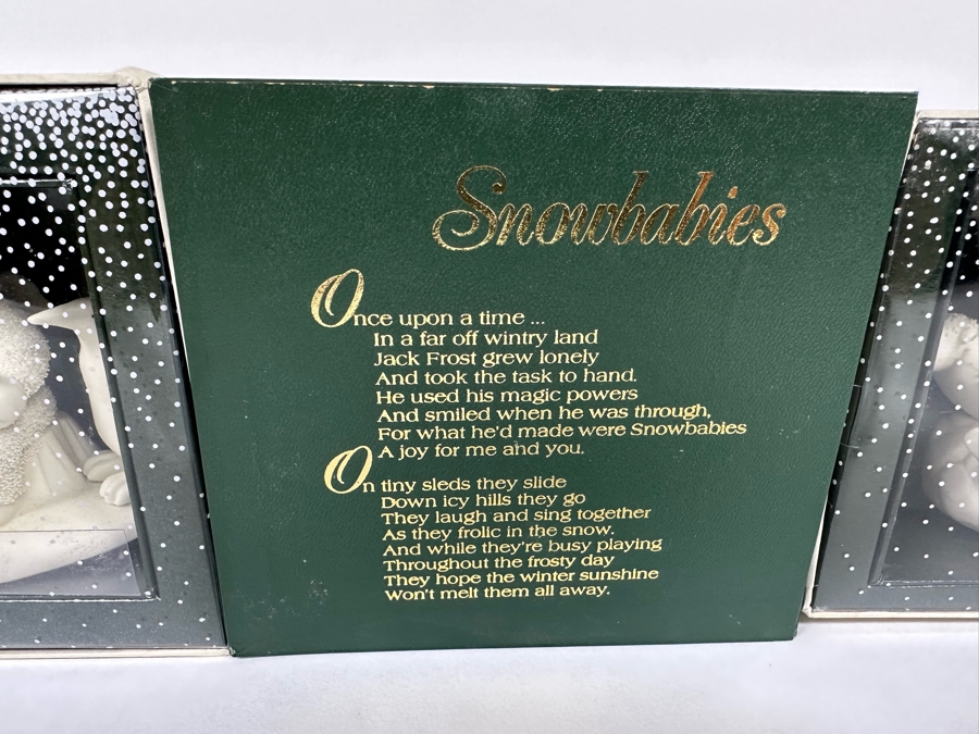 Last Minute Add - Pair Of Department 56 Winter Tales Of The Snowbabies Christmas Ornaments [Photo 5]