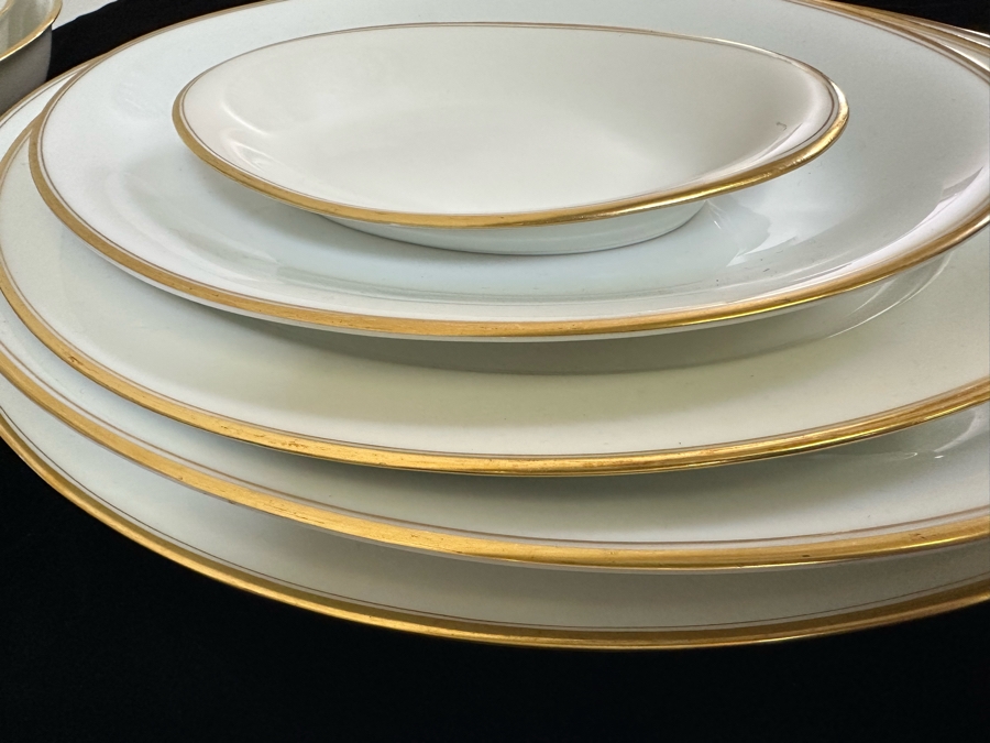 Last Minute Add - Elegant French Haviland Limoges Gold Rim China Set [Photo 15]