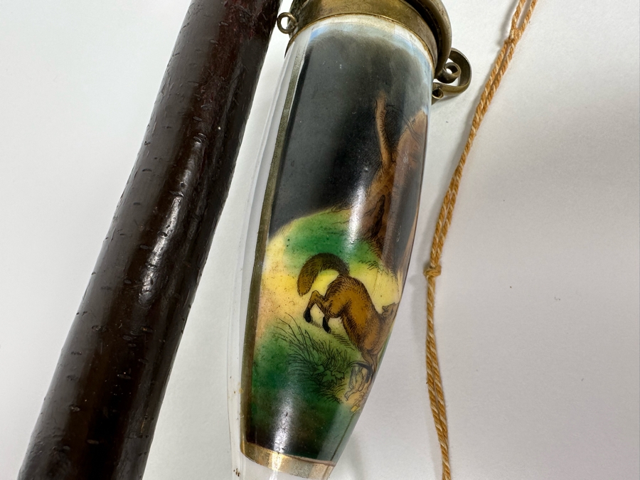 Last Minute Add - Vintage European German Long Porcelain Smoking Pipe [Photo 5]