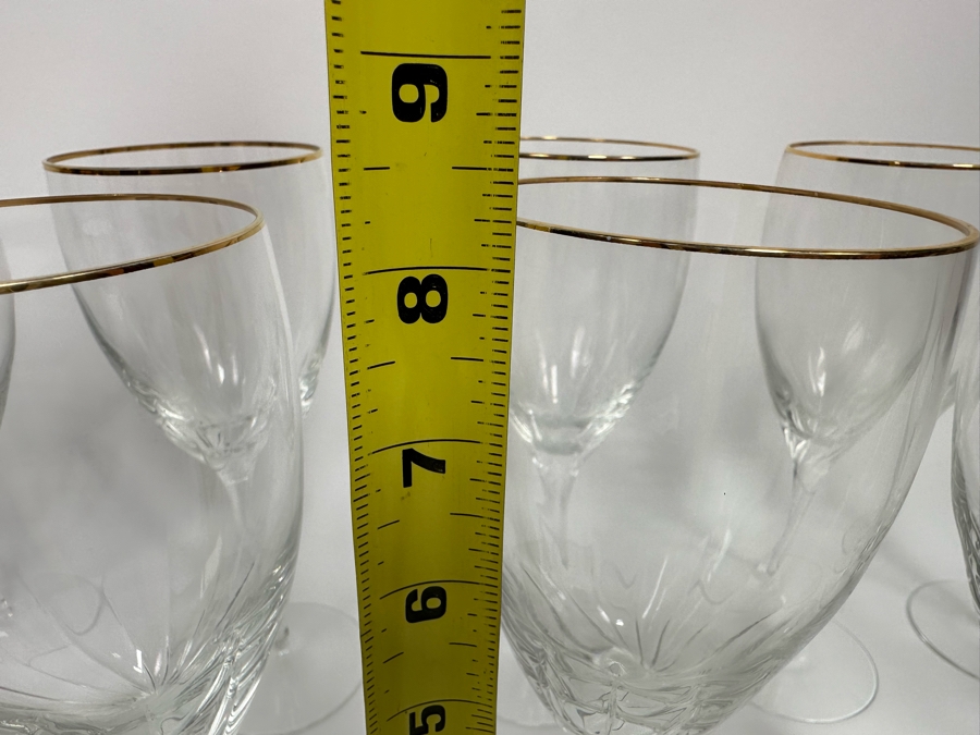 Last Minute Add - Twelve Mikasa Crystal Water Goblets Stemware Glasses 8.25H [Photo 6]