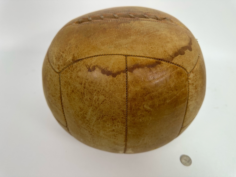 Vintage Leather Medicine Ball 11R [Photo 5]