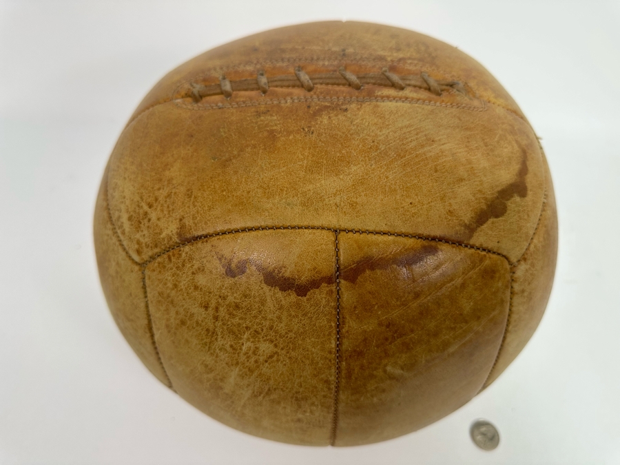 Vintage Leather Medicine Ball 11R [Photo 4]