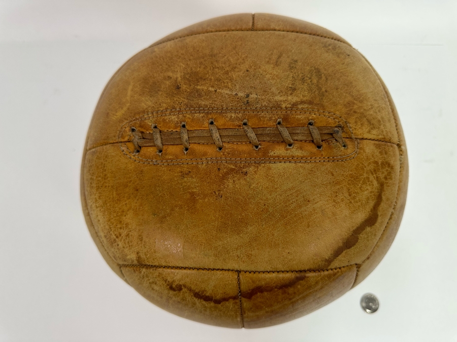 Vintage Leather Medicine Ball 11R [Photo 2]