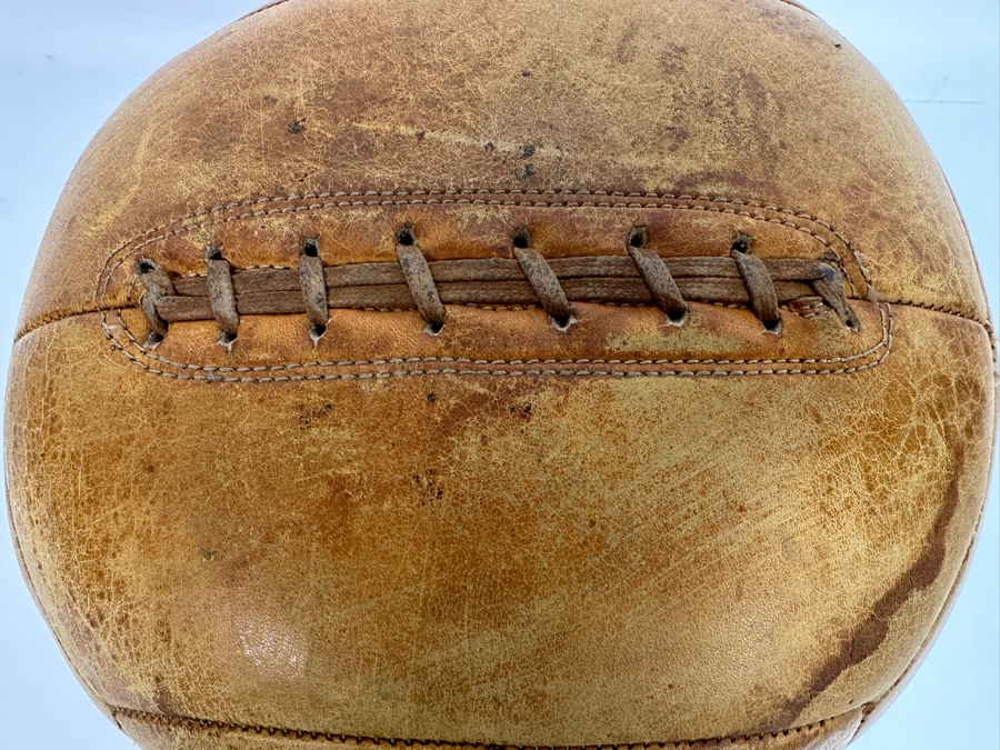 Vintage Leather Medicine Ball 11R [Photo 6]