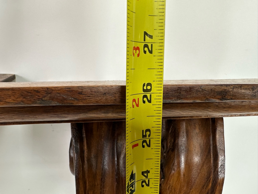 Pair Of Carved Wooden Wall Sconces Shelves Corbels 12W X 8D X 26H [Photo 10]