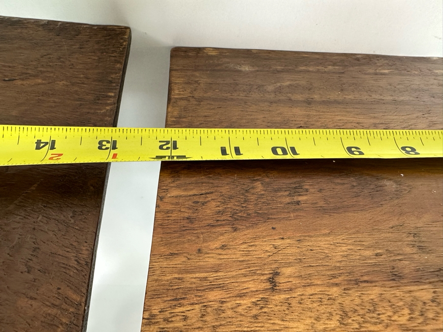 Pair Of Carved Wooden Wall Sconces Shelves Corbels 12W X 8D X 26H [Photo 8]