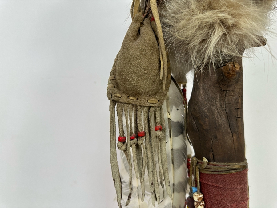 Native American Coyote Skull Spirit Chaser Freestanding Sculpture 31H [Photo 19]