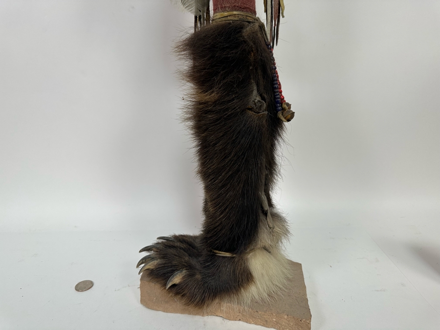 Native American Coyote Skull Spirit Chaser Freestanding Sculpture 31H [Photo 17]