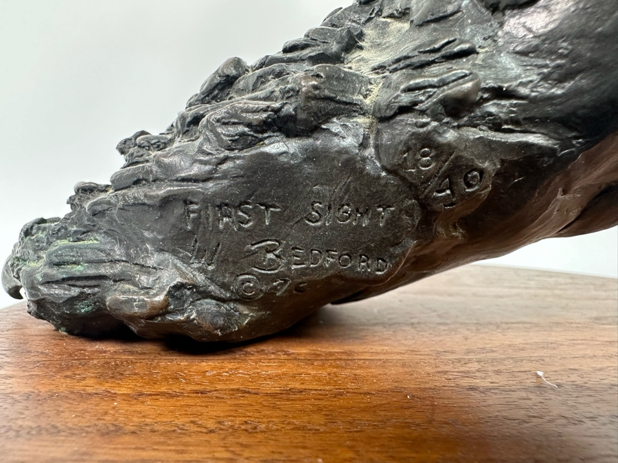 William Bill Bedford First Sight Limited Edition Bronze Sculpture Numbered 18 Of 40 14H [Photo 21]