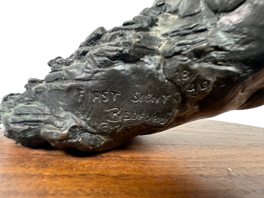 William Bill Bedford First Sight Limited Edition Bronze Sculpture Numbered 18 Of 40 14H [Photo 4]
