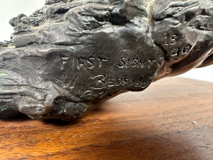 William Bill Bedford First Sight Limited Edition Bronze Sculpture Numbered 18 Of 40 14H [Photo 22]