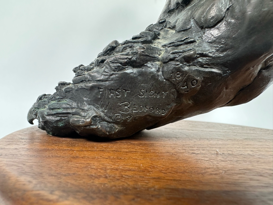 William Bill Bedford First Sight Limited Edition Bronze Sculpture Numbered 18 Of 40 14H [Photo 19]