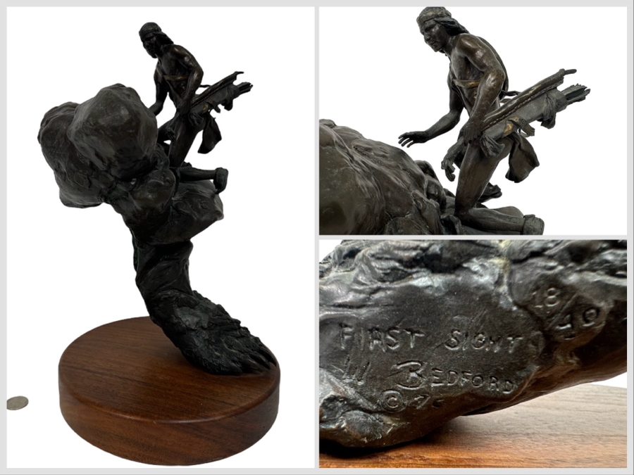 William Bill Bedford First Sight Limited Edition Bronze Sculpture Numbered 18 Of 40 14H [Photo 1]