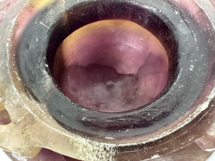 Vintage Chinese Carved Amethyst Incense Burner Censer With Foo Dogs [Photo 25]