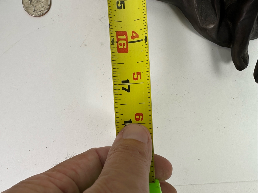 Vintage Pair Of Bronze Sculptural Angel Wall Sconces, A Pair 10W X 18H X 8D [Photo 11]