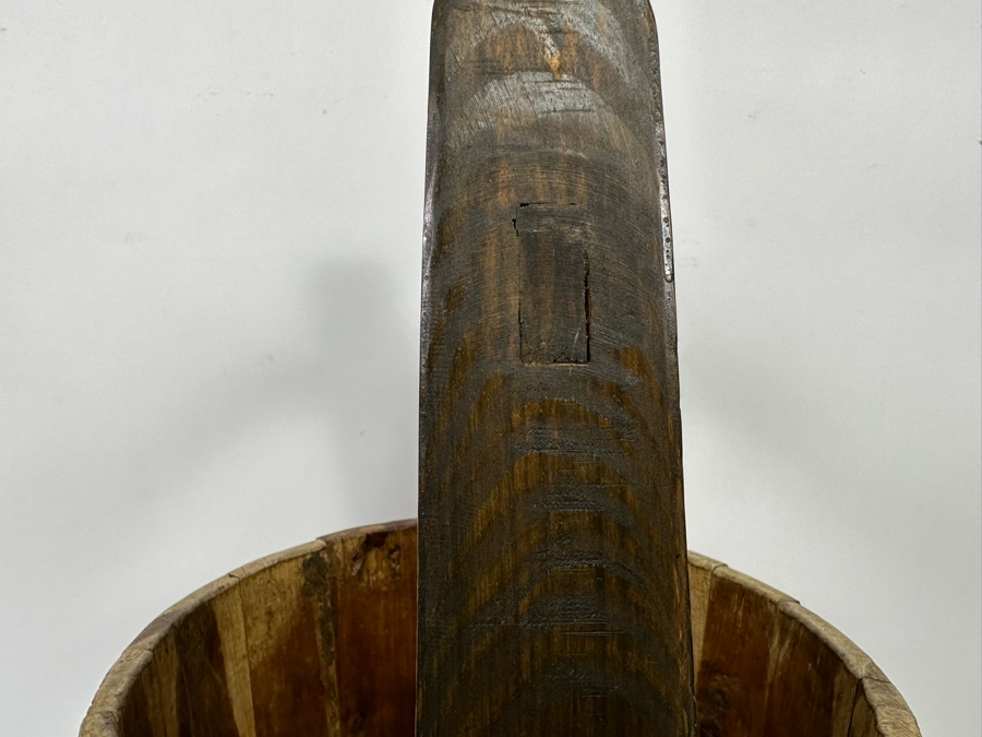 Vintage Chinese Wooden / Metal Water Bucket 14W X 21H [Photo 8]