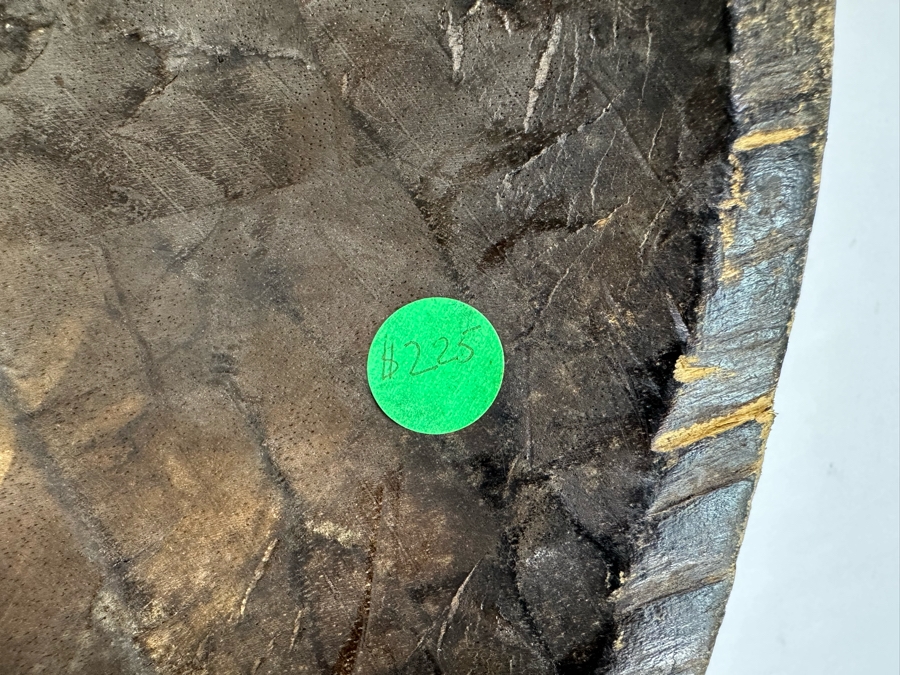 Vintage Handmade Wooden African Cowrie Mask With Beaded Birds And Brass Ornamentation From Ghana 15W X 6D X 17H [Photo 14]