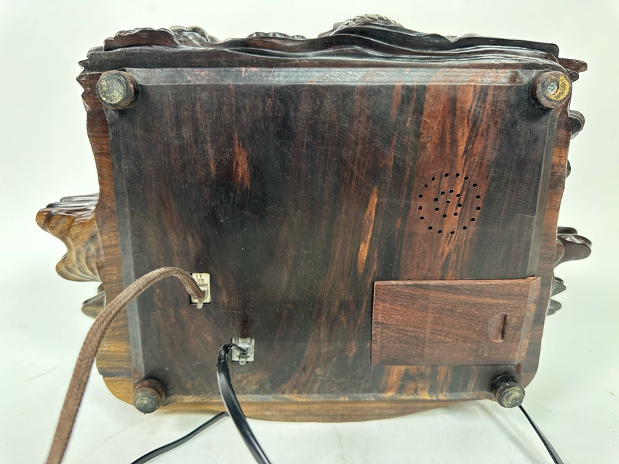 Impressive Hand Carved Wooden Chinese Dragon Telephone One-Of-A-Kind Collector's Piece - See Photos 14W X 8D X 7H [Photo 23]