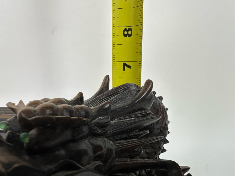 Impressive Hand Carved Wooden Chinese Dragon Telephone One-Of-A-Kind Collector's Piece - See Photos 14W X 8D X 7H [Photo 36]