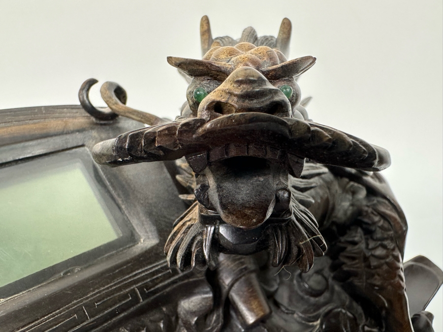 Impressive Hand Carved Wooden Chinese Dragon Telephone One-Of-A-Kind Collector's Piece - See Photos 14W X 8D X 7H [Photo 29]